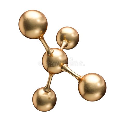 Gold Model Molecule Stock Illustrations 1115 Gold Model Molecule