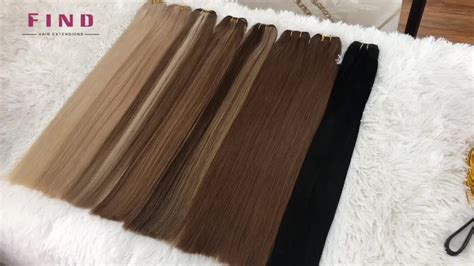 Russian Thin Invisible Genius Weft Hair Extensions Double Drawn Human