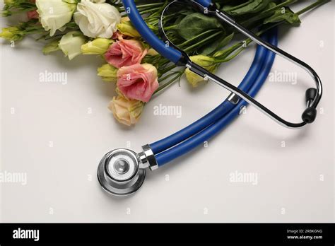 Stethoscope And Flowers Hi Res Stock Photography And Images Alamy