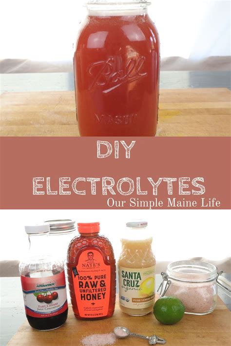 Maine Girl Outdoors Recipe Homemade Electrolyte Drink Healthy