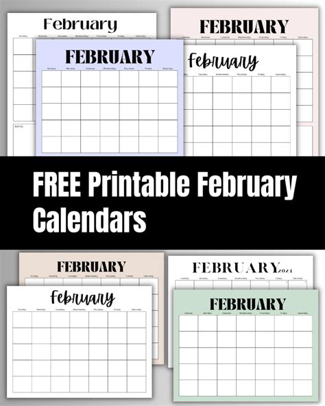 February 2024 Printable Calendar Free Printable Calendars The