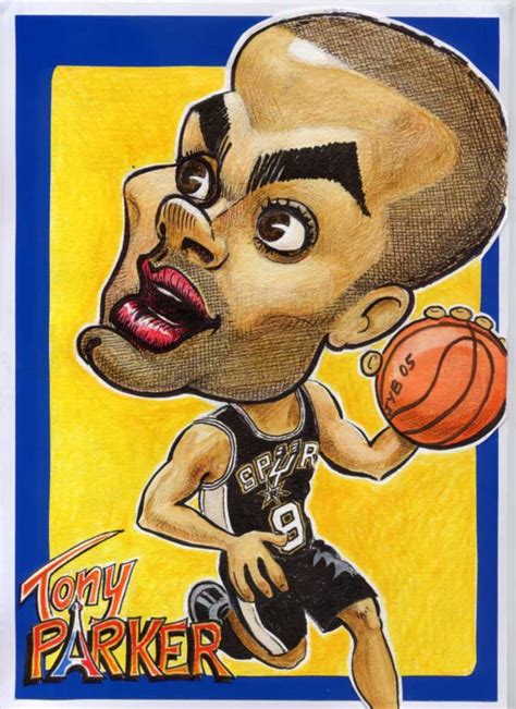 Tony Parker Caricature Celebrity Art Creative Art