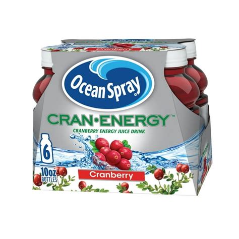 Ocean Spray Cran Energy Cranberry Juice Drink 10 Fl Oz 6 Count