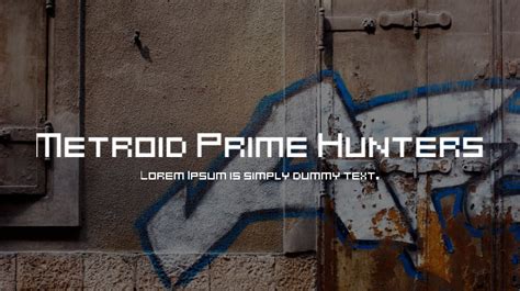 Metroid Prime Hunters Font Download Free For Desktop And Webfont