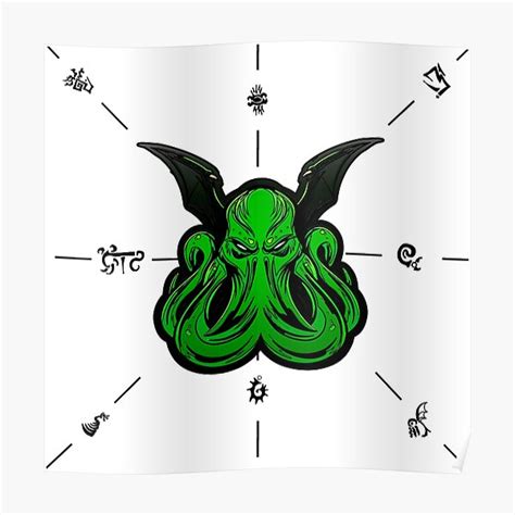 Cthulhu Poster For Sale By Pesadeloart Redbubble