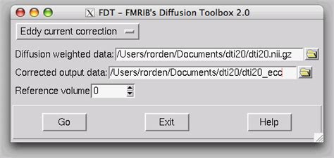 Sample Dti Processing Using Fsl