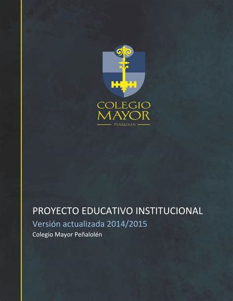 Pdf Proyecto Educativo Institucional …legiomayor Cl Wp