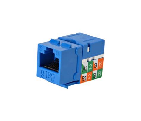 JACK RJ 45 CERTIFICADO ETL CATEGORIA 6 SATRA COLOR AZUL CERTIFICADO ETL