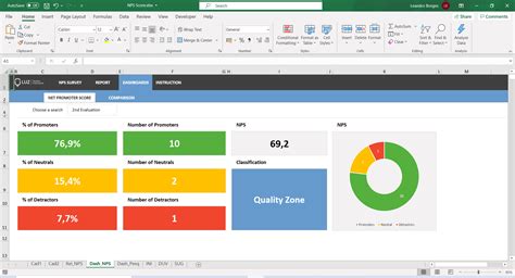 Net Promoter Score Template Excel