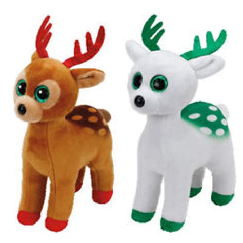 Pyoopeo Ty Beanie Babies Cm Christmas Reindeer Set Tinsel