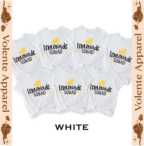 Lemonade Squad Shirts Summer Shirt Lemonade Shirt Friends Trip Shirt