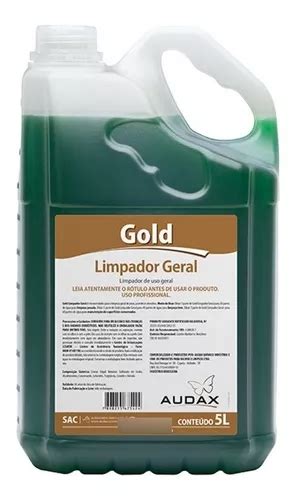 Limpador De Uso Geral Rende 300 Litros Perfumado Gold 5 L