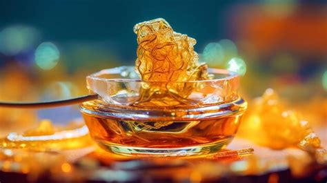 Premium Photo A Dab Rig Bowl Brimming With Rosin Concentrate