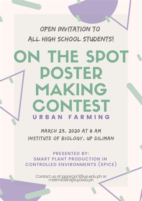 Poster Making Contest Ideas