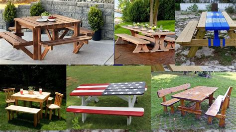 Creative Picnic Table Design Ideas Part Diy Picnic Tables Youtube