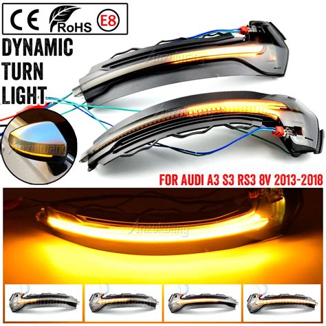 Dynamic Turn Signal Led Side Wing Rearview Mirror Indicator Blinker