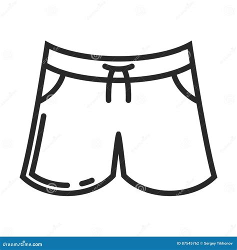 Shorts Vector Icon Stock Vector Illustration Of Beachwear 87545762