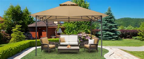 Mastercanopy Outdoor Garden Gazebo For Patios With Stable