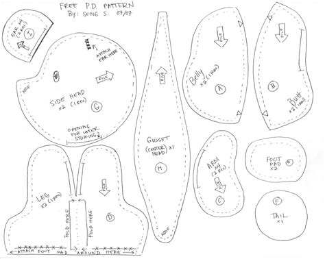 Beginner Memory Bear Sewing Pattern Free Printable