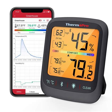 ThermoPro Bluetooth Hygrometer Thermometer 260FT Wireless Remote