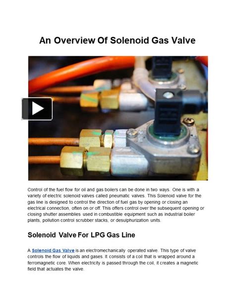 Ppt An Overview Of Solenoid Gas Valve Powerpoint Presentation Free