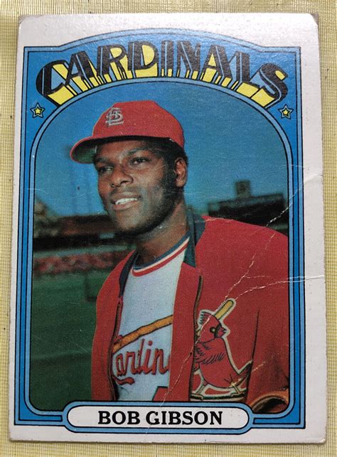 1972 Topps Bob Gibson 130 St Louis Cardinals HOF Pitcher Low Grade