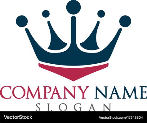 King crown logo design Royalty Free Vector Image