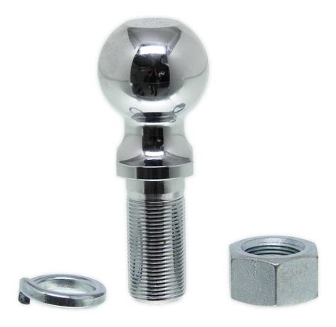 2 516 Hitch Ball 1 14 Diameter X 2 34 Long Shank Chrome