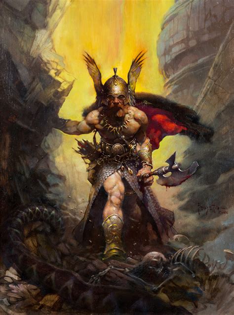 Fantasy art by Frank Frazetta