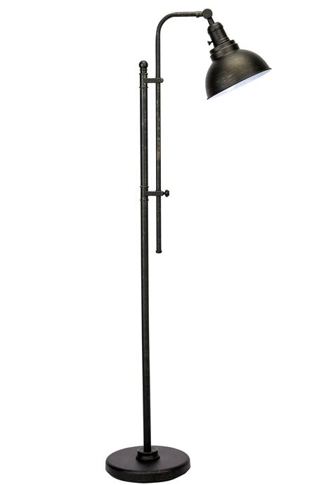 17 Stories Wallace Aged Bronze Task Reading Floor Lamp Reviews Wayfair