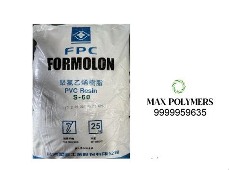 White Solid Pvc Resin Formosa S For Extrusion Grade Standard