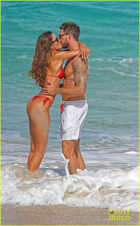 Model Izabel Goulart Fiance Kevin Trapp Wore Santa Hats To The Beach