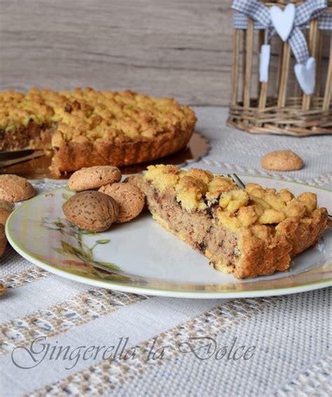 Crostata Ricotta Amaretti E Mandorle Gingerella La Dolce