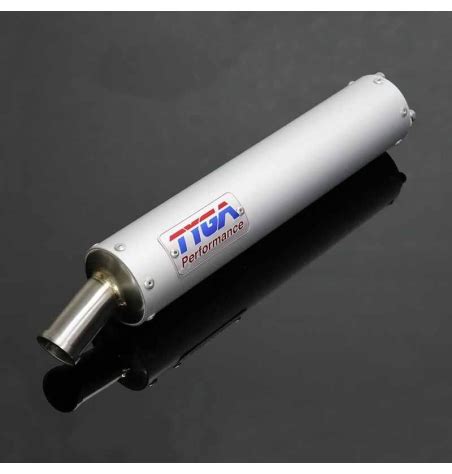 TYGA Silencer Aluminium Classic 2 Stroke Stainless Endcap