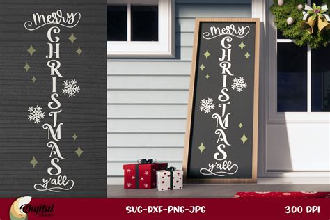 Merry Christmas Door Sign Svg Graphic By Digital Idea · Creative Fabrica