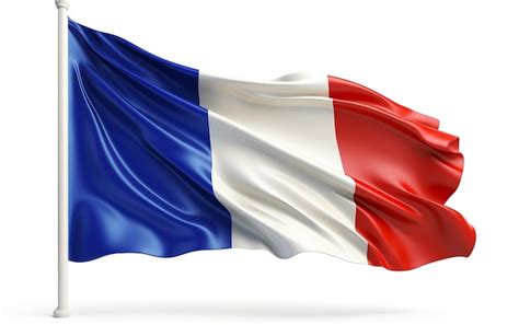 Premium AI Image France Flag Waving AI