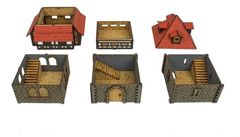 War World Gaming Medieval Town Wehr Turm 28mm Fantasie Tabletop Gelände