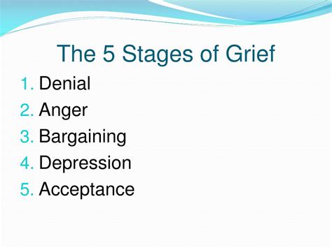 PPT - The 5 Stages of Grief PowerPoint Presentation, free download - ID ...