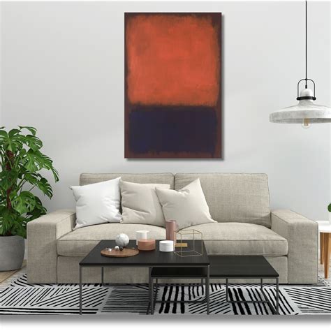 Mark Rothko Canvas Mark Rothko Wall Art Rothko Abstract Rothko