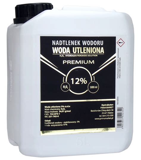 Woda Utleniona 12 Nadtlenek Wodoru 5L PREMIUM 10833609085