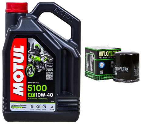 OLEJ MOTUL 5100 10W40 4L 4T FILTR OLEJU HF303 HIFLO FILTRO