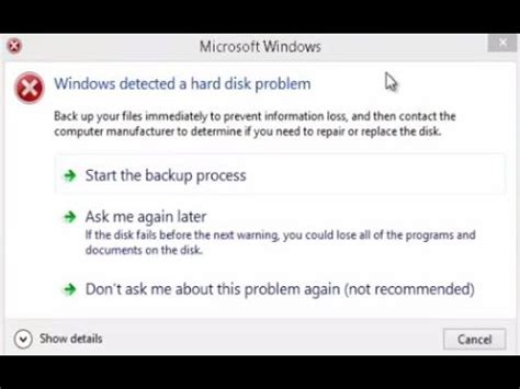 How To Fix Windows Detected A Hard Disk Problem YouTube