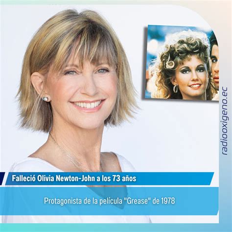 Falleció Olivia Newton John A Los 73 Años Radio Oxígeno