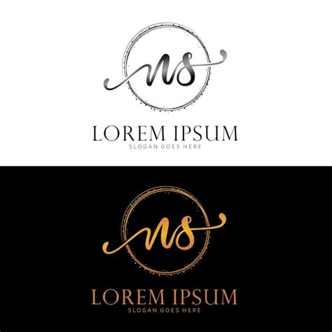 Premium Vector Initial Ns Beauty Monogram And Elegant Logo Design