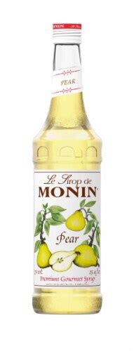 Monin Premium Flavored Syrup 750 Ml Pear 1 Bottle 750 Ml Harris