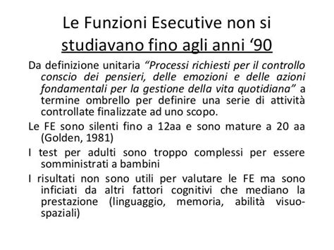 Funzioni Esecutive