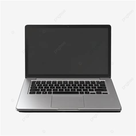 Front View Of Gray Laptop, Laptop, Notebook, Front PNG Transparent ...