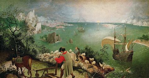 Art of the Day: Peter Bruegel the Elder, Landscape with the Fall of Icarus