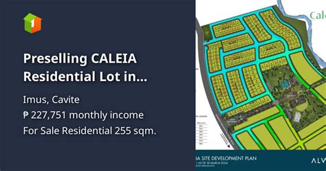 Preselling Caleia Residential Lot In Vermosa Daang Hari Imus Cavite