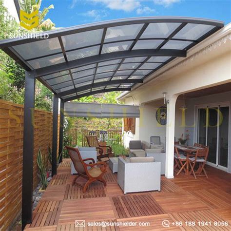 Polycarbonate Patio Cover Polycarbonate Veranda Cover Aluminum Alloy Terrace Shade Home